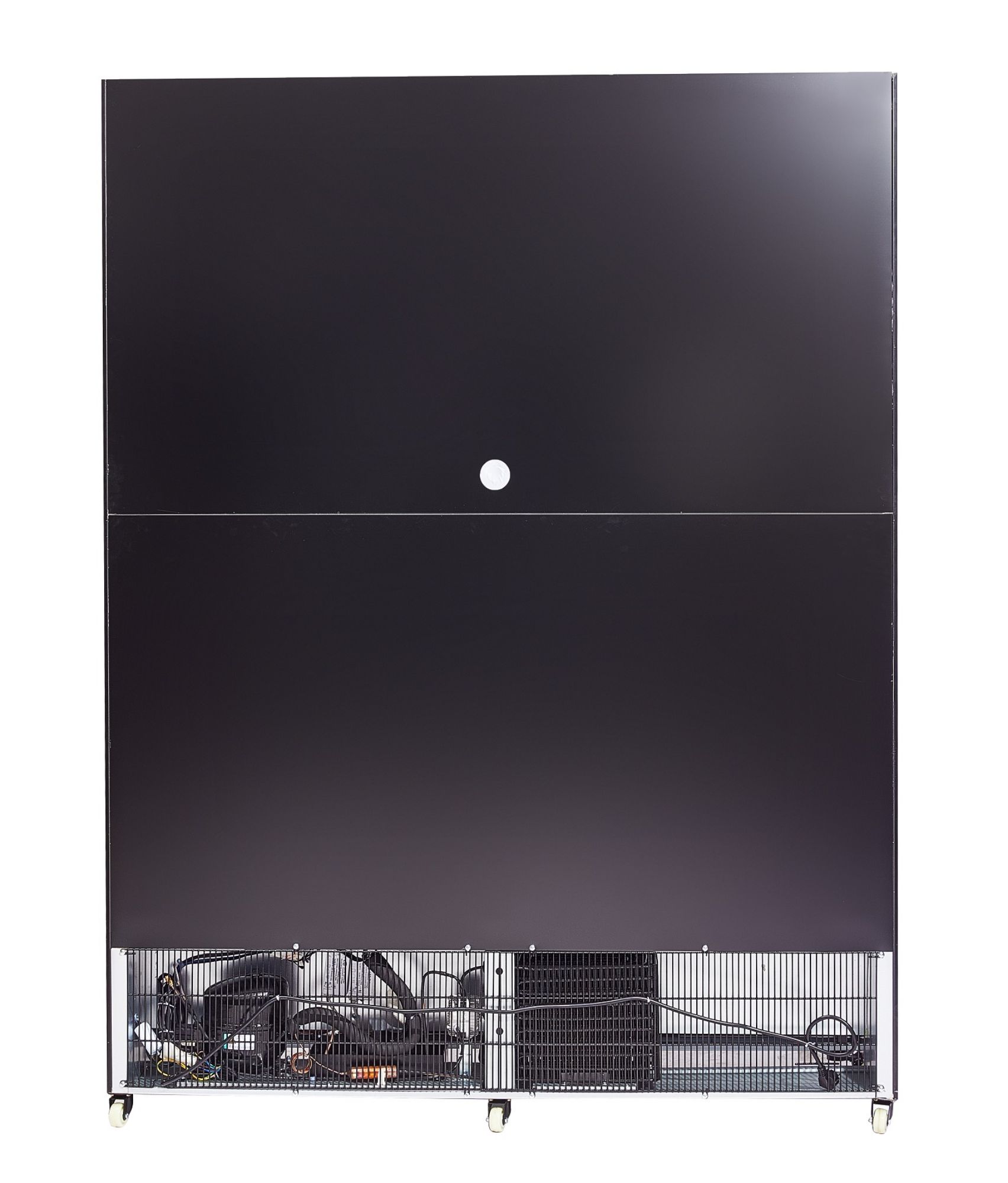 Picture of REFRIGERATOR 3 GLASS DOORS BLACK NAP-1200 HT - WITH DOOR HEATING