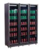 Picture of REFRIGERATOR 3 GLASS DOORS BLACK NAP-1200  *TRANSPORT ON REQUEST*