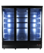 Picture of REFRIGERATOR 3 GLASS DOORS BLACK CEB-1600R BL