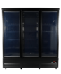 Picture of REFRIGERATOR 3 GLASS DOORS BLACK CEB-1600R BL