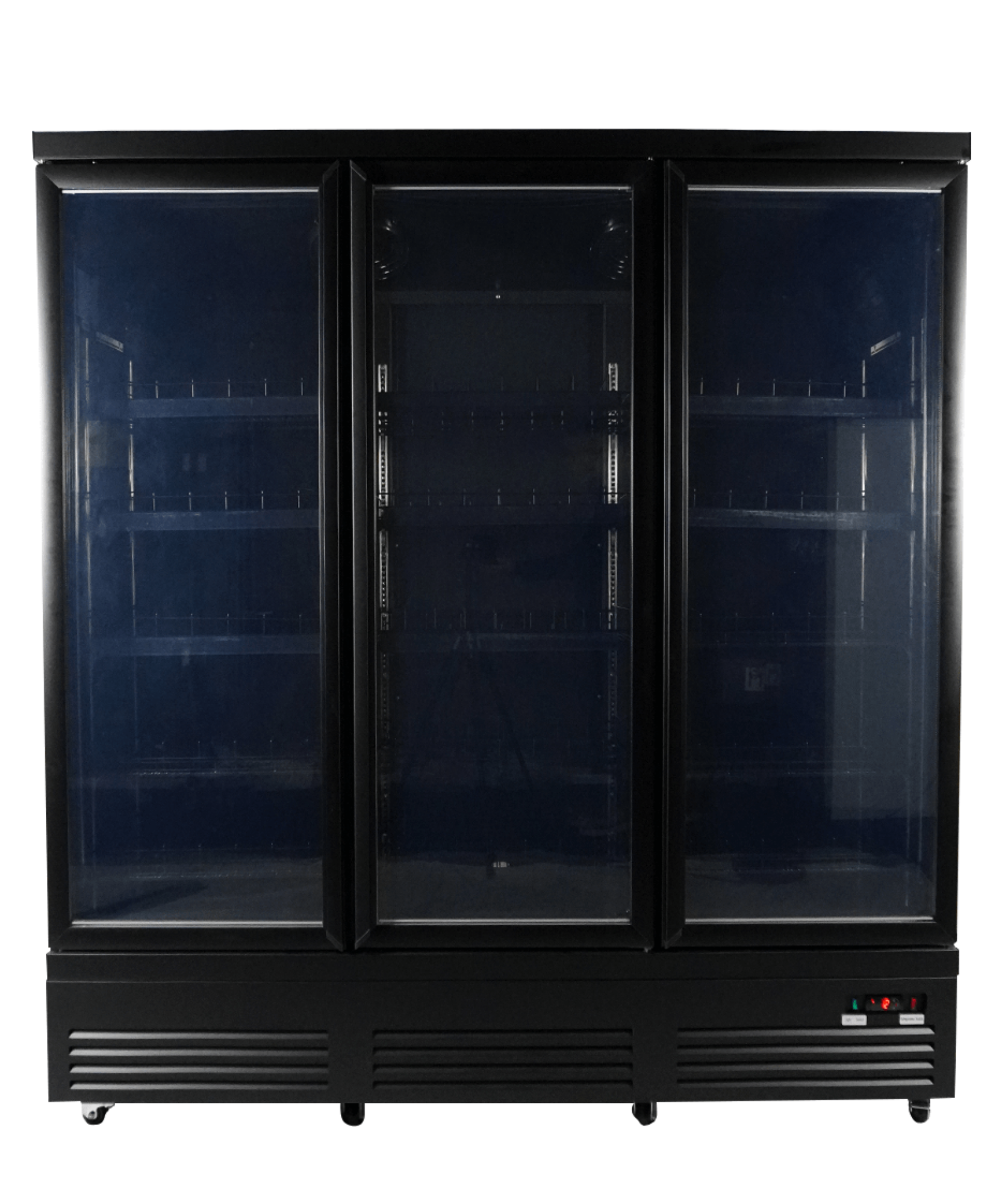 Picture of REFRIGERATOR 3 GLASS DOORS BLACK CEB-1600R BL