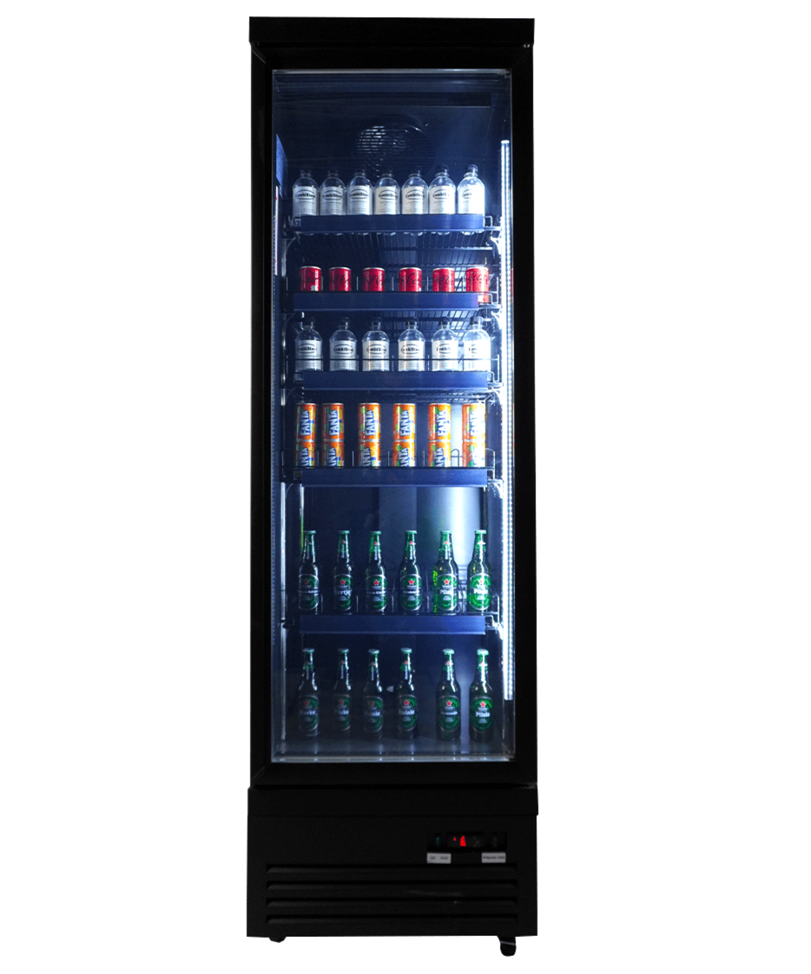 Picture of REFRIGERATOR 1 GLASS DOOR BLACK CEB-500R BL