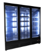 Picture of REFRIGERATOR 3 GLASS DOORS BLACK CEB-1600R BL
