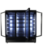 Picture of REFRIGERATOR 3 GLASS DOORS BLACK CEB-1600R BL
