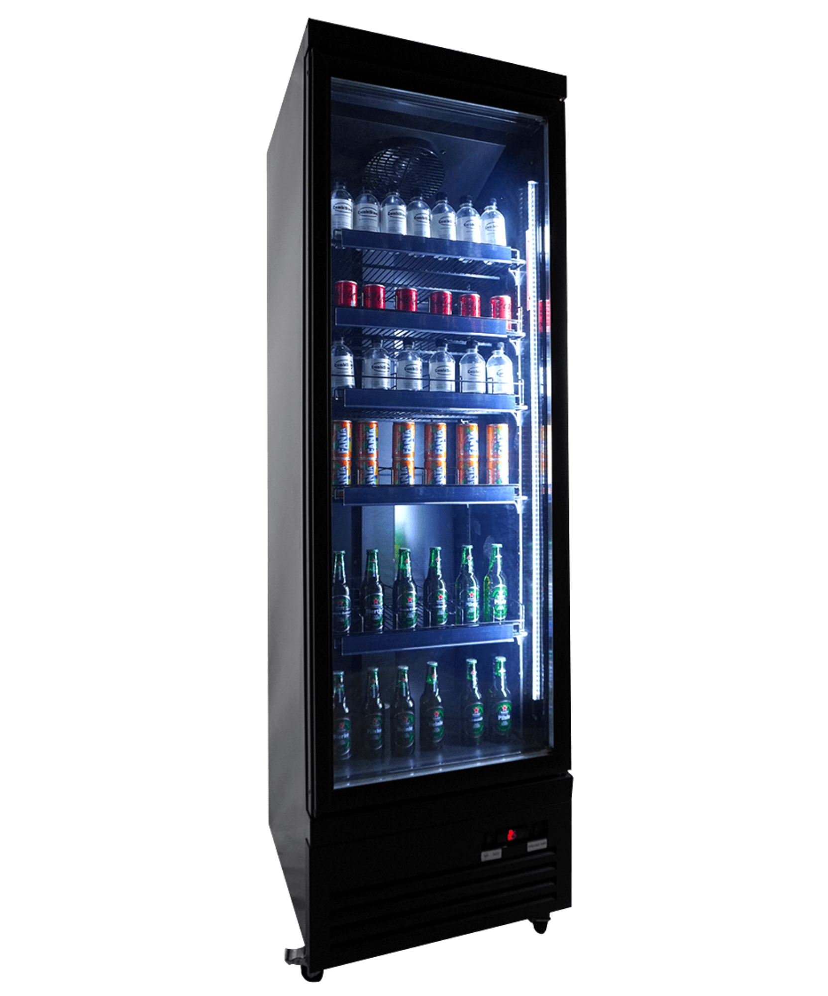 Picture of REFRIGERATOR 1 GLASS DOOR BLACK CEB-500R BL