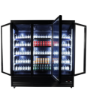 Picture of REFRIGERATOR 3 GLASS DOORS BLACK CEB-1600R BL