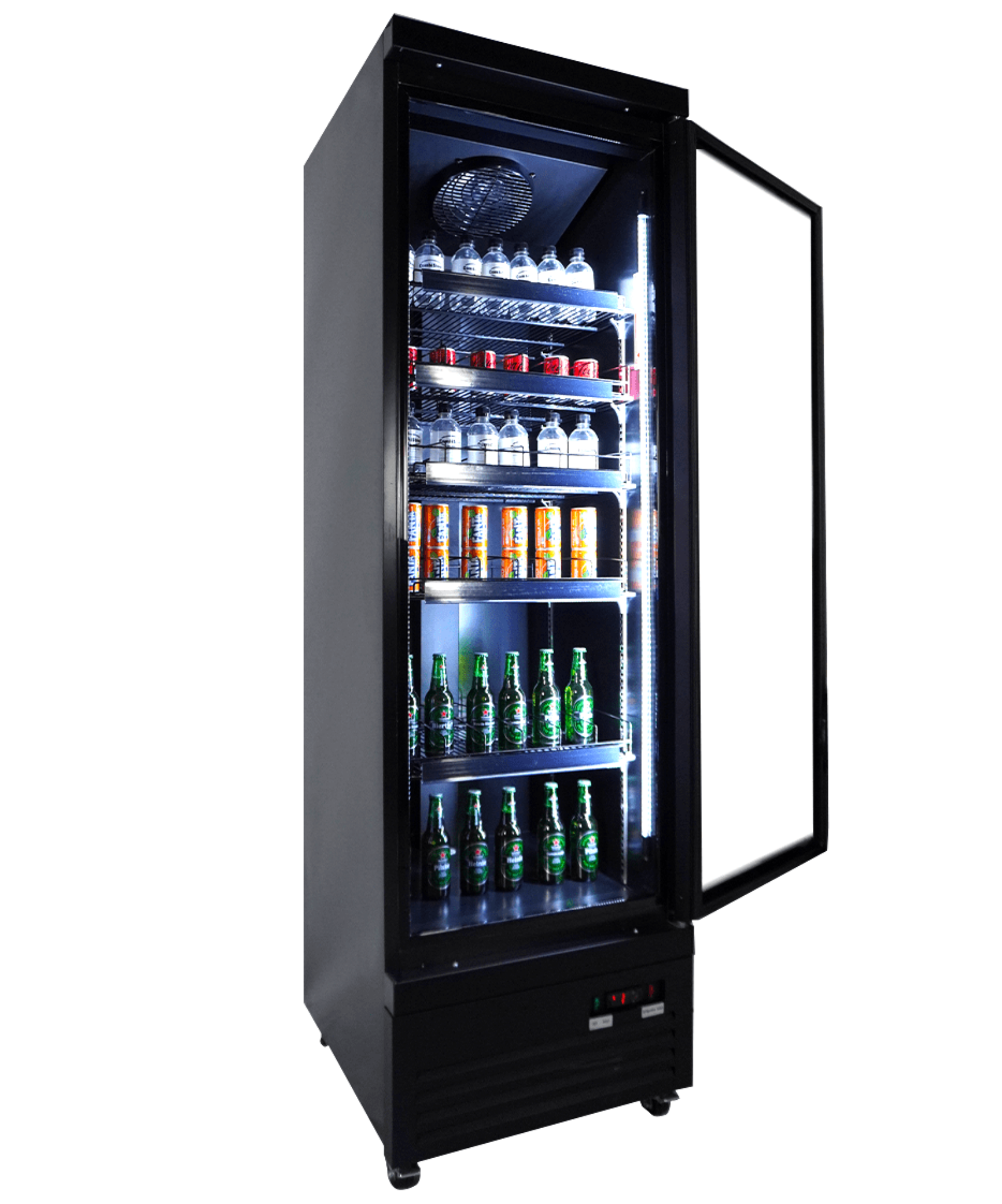 Picture of REFRIGERATOR 1 GLASS DOOR BLACK CEB-500R BL