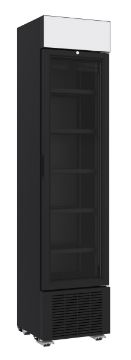 Picture of REFRIGERATOR 1 GLASS DOOR BLACK 232L *TRANSPORT ON REQUEST*