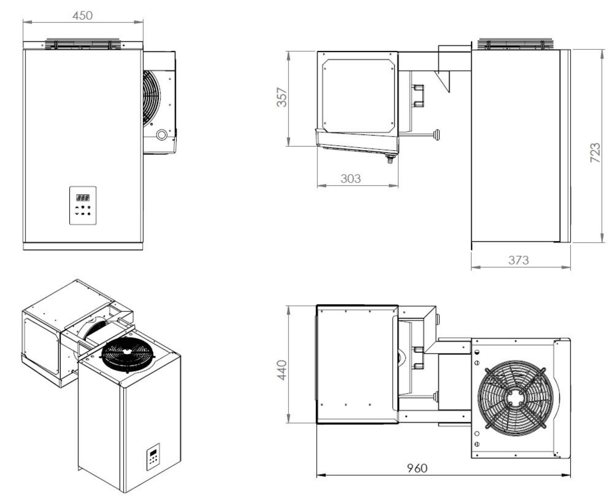 Picture of POSITIVE WALL-MOUNTED STRADDLE-TYPE UNIT 6,6-9 M3