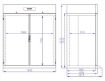 Picture of ROLL-IN FREEZER SS MONO BLOCK 1400 LTR