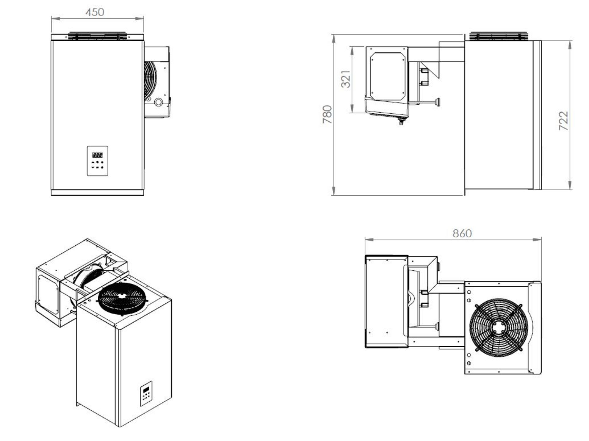 Picture of POSITIVE WALL-MOUNTED STRADDLE-TYPE UNIT 4,1-6,5 M3