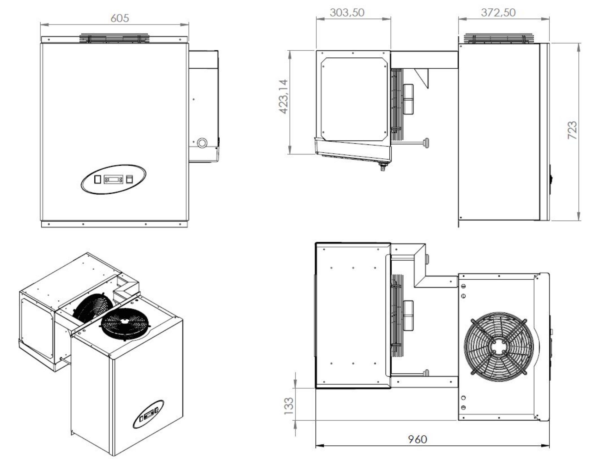 Picture of NEGATIVE WALL-MOUNTED STRADDLE-TYPE UNIT 9,1-13 M3