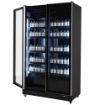Picture of CombiSteel Double Glass Door Display Fridge Black 758L