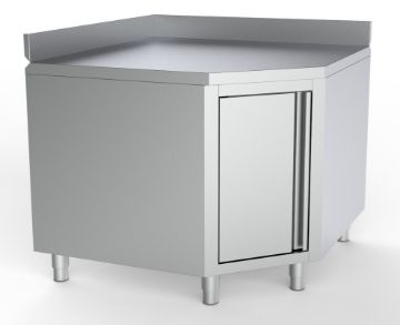 Picture of CombiSteel Worktable Corner With Door And Upstand 1000/1000 For 600Mm Tables