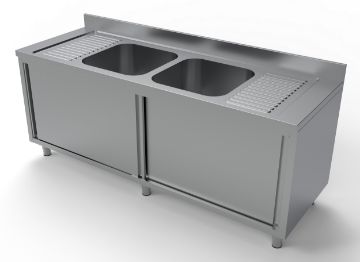 Picture of CombiSteel 700 Sink Unit Sliding Doors 2 Middle 2000