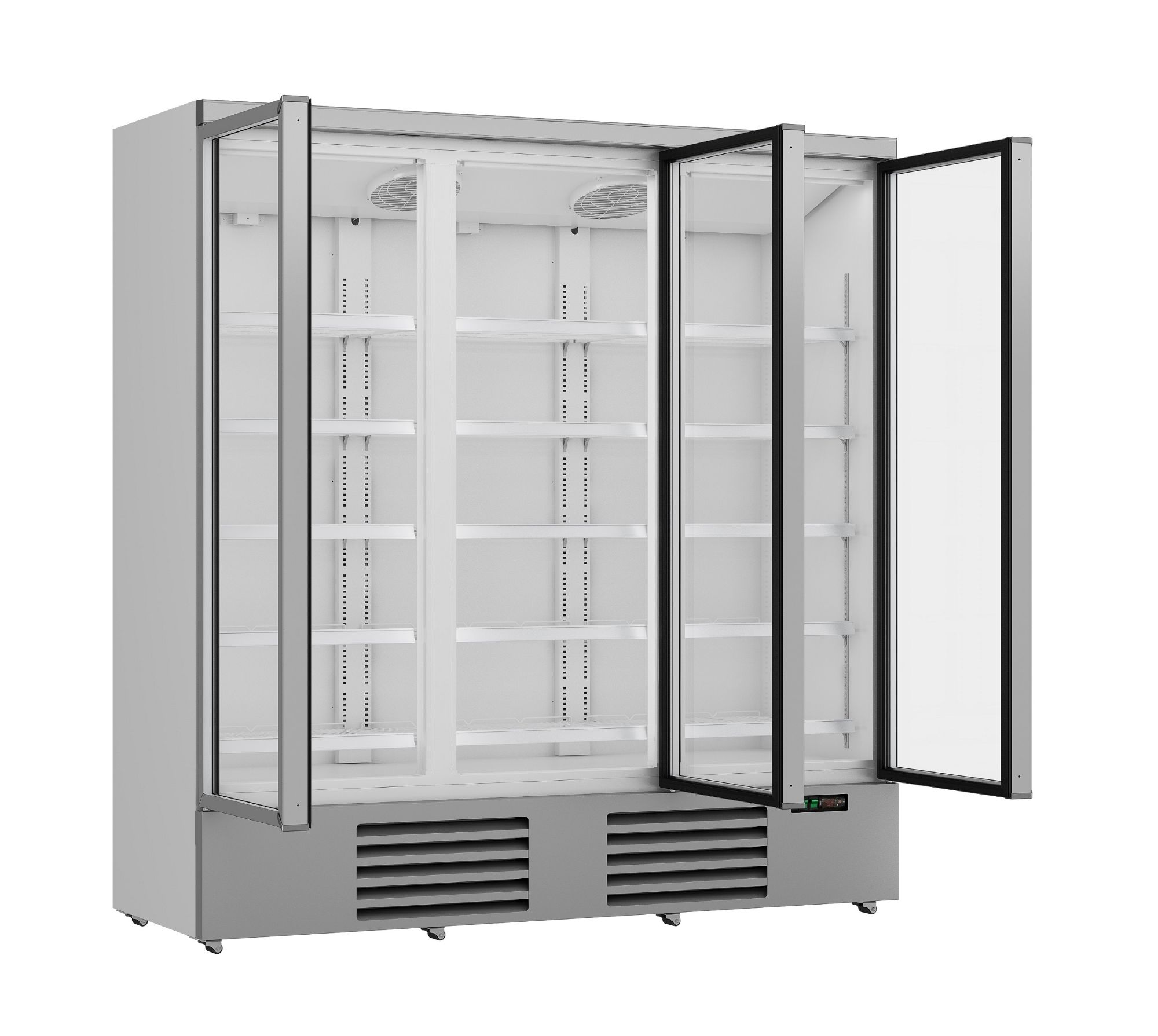 Picture of CombiSteel 3 Door Glass Display Fridge JDE1530R
