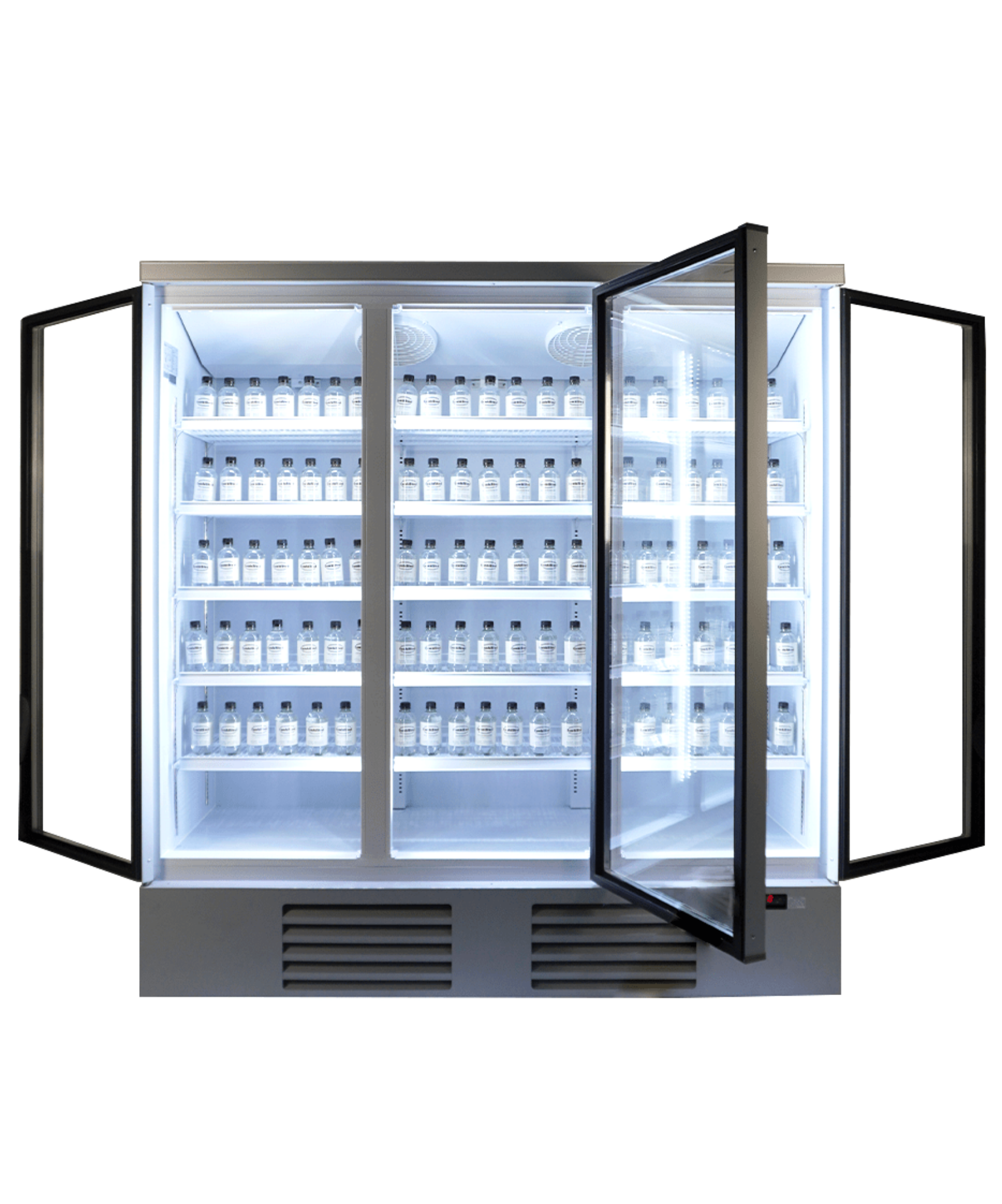Picture of CombiSteel 3 Door Glass Display Fridge JDE1530R