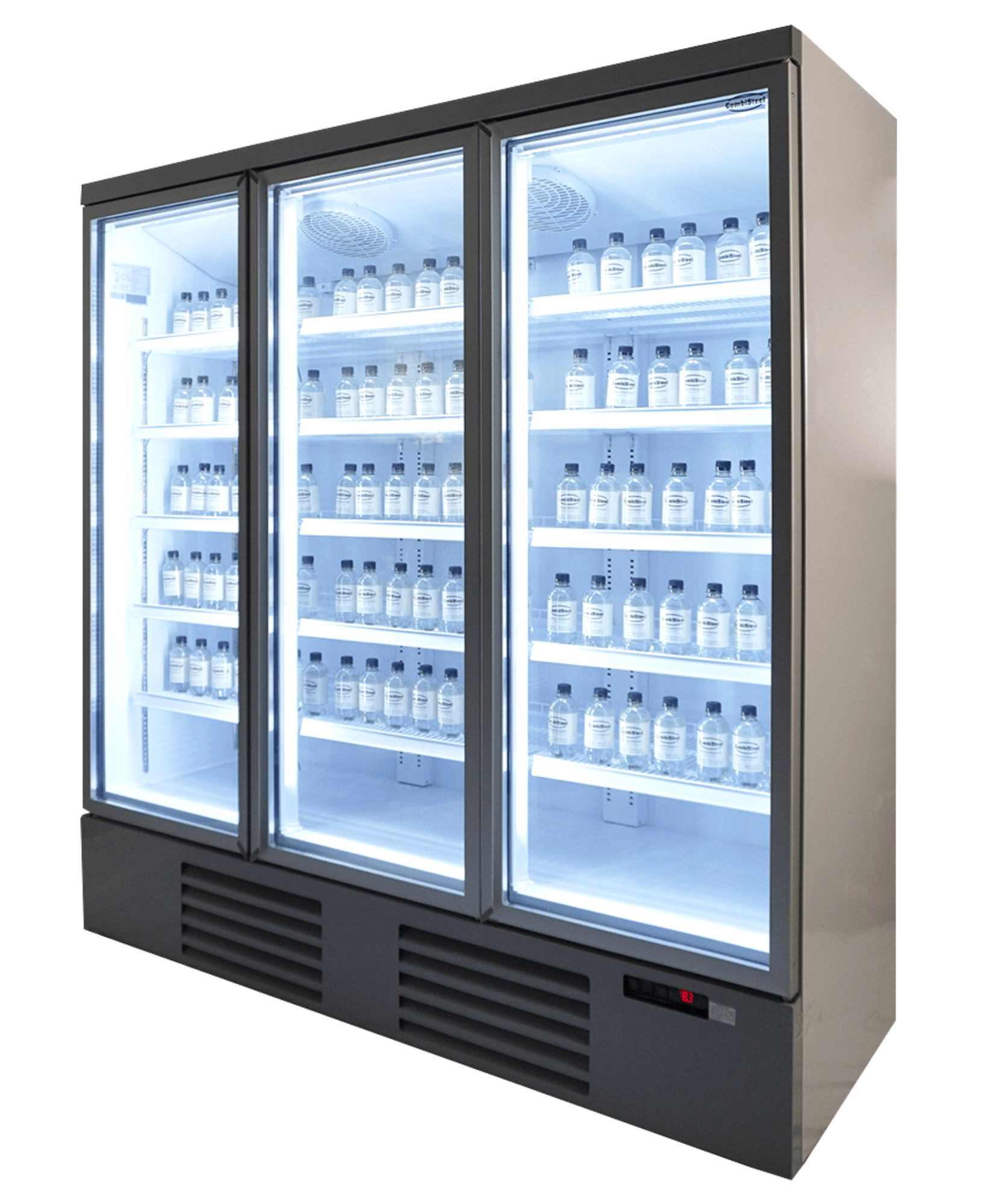 Picture of CombiSteel 3 Door Glass Display Fridge JDE1530R