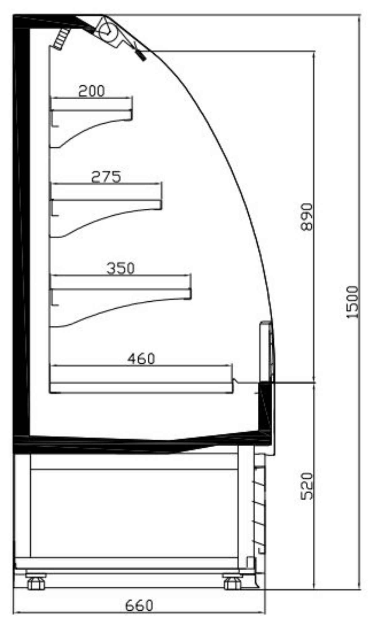 Picture of CombiSteel Patisserie Cake Display 1.3m