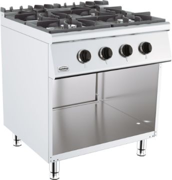 Picture of CombiSteel Base 700 Gas RANGE Boiling Hobs 4 Burner With Mobile Stand