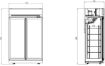 Picture of CombiSteel Glass Door Freezer INS-1000F
