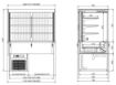 Picture of CombiSteel Drop-In Cubic Refrigerated Display WALL MODEL - ROLL UP 3/1