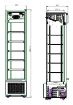 Picture of CombiSteel Single Glass Door Display Refrigerator Black 221Litre