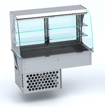 Picture of CombiSteel Drop-In Curved Refrigerated Display - ROLL UP 3/1