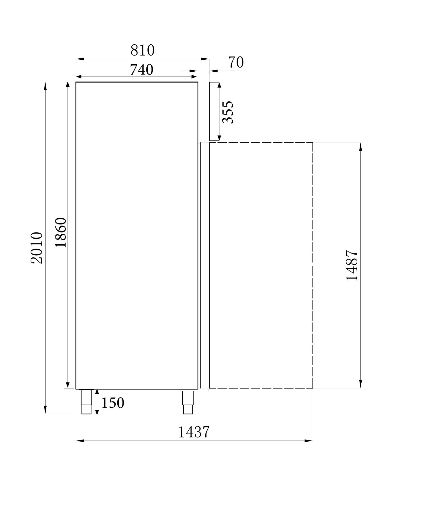 Picture of Combisteel Stainless Steel Freezer 600 Litre Static