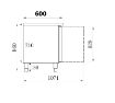Picture of CombiSteel Counter 600 Standard Line Refrigerator 2 Door Mono Block