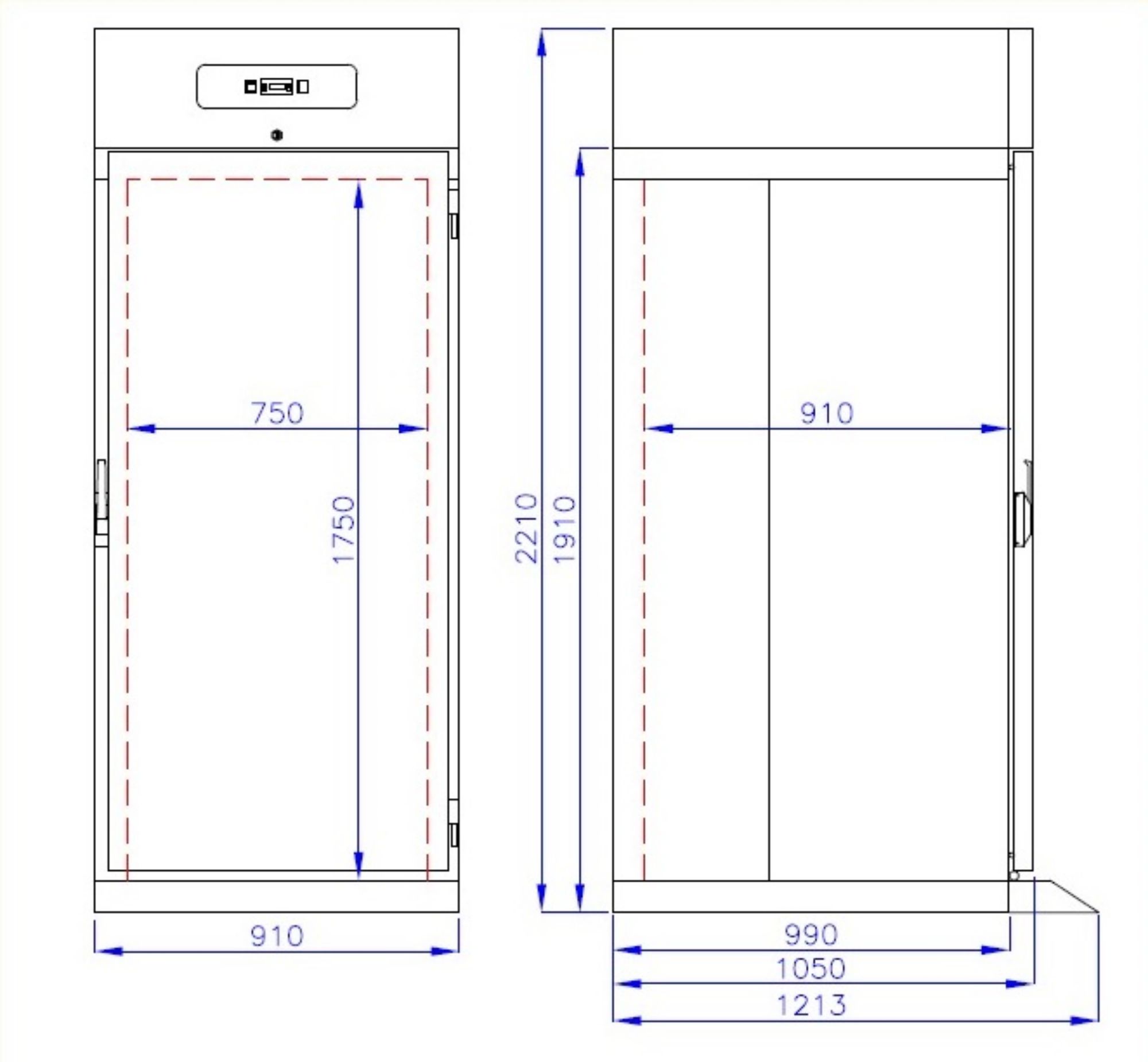 Picture of CombiSteel Roll In Refrigerator Stainless Steel Mono Block 700 LTR