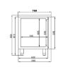 Picture of CombiSteel Counter 700 Refrigerator 4 Door Exclude Motor