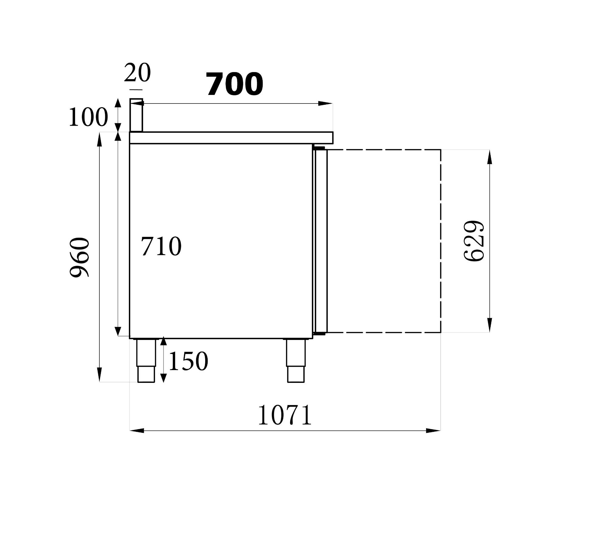 Picture of CombiSteel Refrigerated Upstand Counter 3 Doors