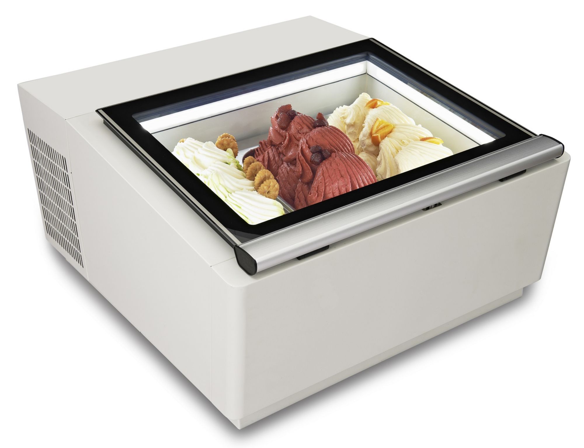 Picture of CombiSteel Customer Side Open Ice Cream Display CounterTop White