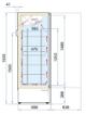 Picture of CombiSteel Stainless Steel Glass Door Freezer Ventilated 353 Litre