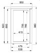 Picture of CombiSteel Backbar Counter 4 Black Doors