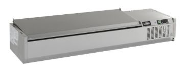 Picture of CombiSteel Refrigerated CounterTop Stainless Steel Lid 10 x 1/4 Bain-Marie