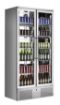 Picture of CombiSteel Backbar Double Stainless Steel Glass Door Upright 458 Litre Beer Cooler