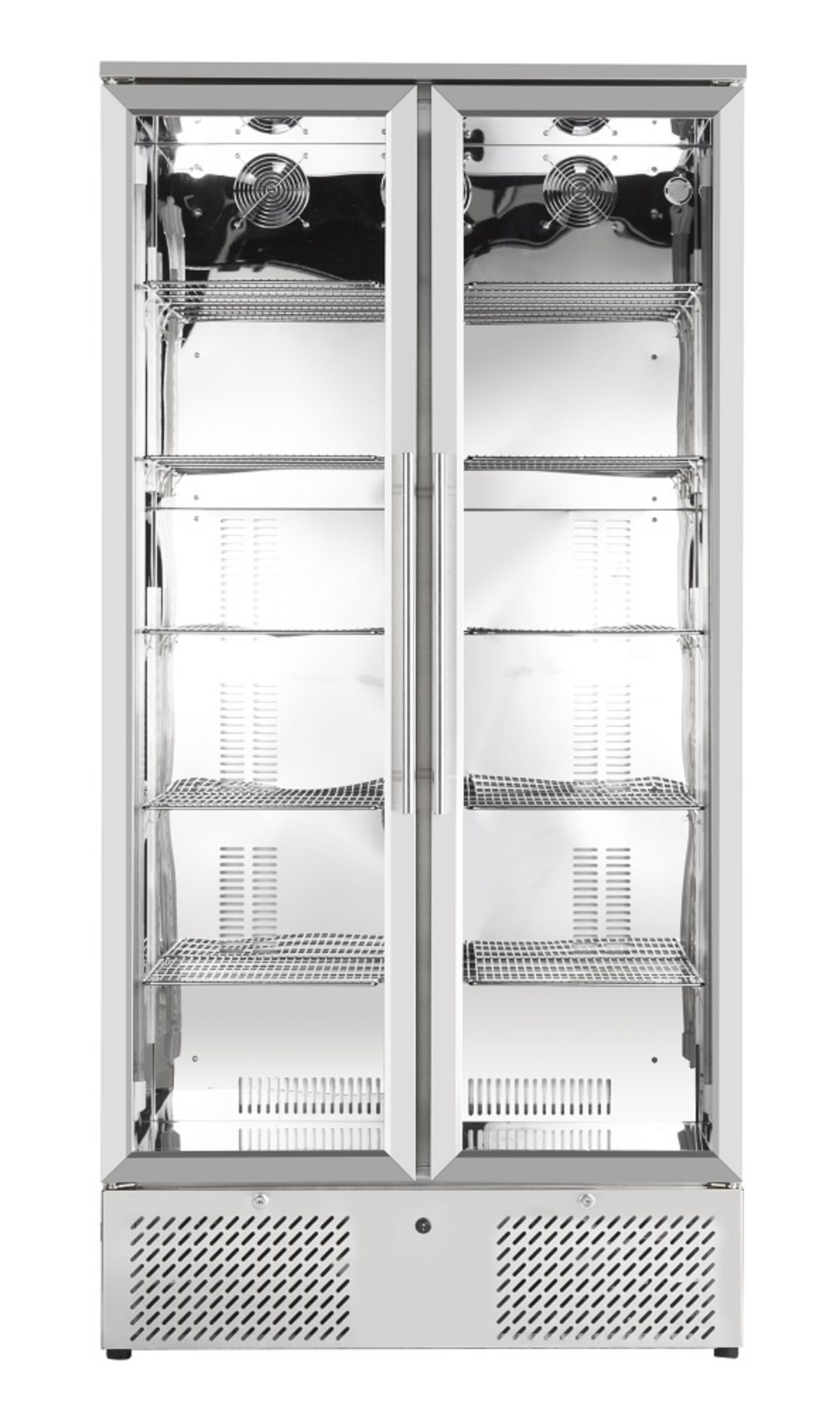 Picture of CombiSteel Backbar Double Stainless Steel Glass Door Upright 458 Litre Beer Cooler