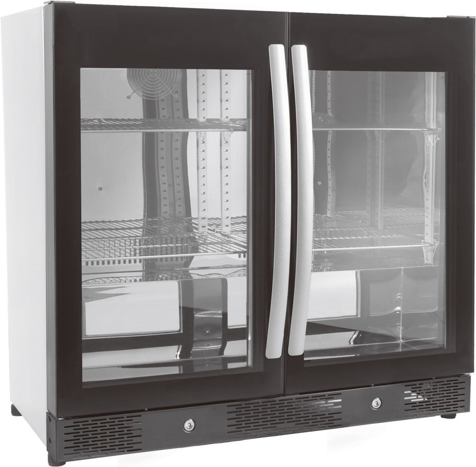 Picture of CombiSteel Backbar Cooler Black 2 Full Glass Doors