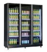 Picture of CombiSteel Refrigerator 3 Glass Doors Black