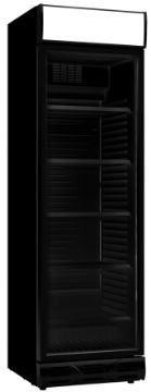 Picture of CombiSteel Refrigerator 1 Glass Door Black 382L