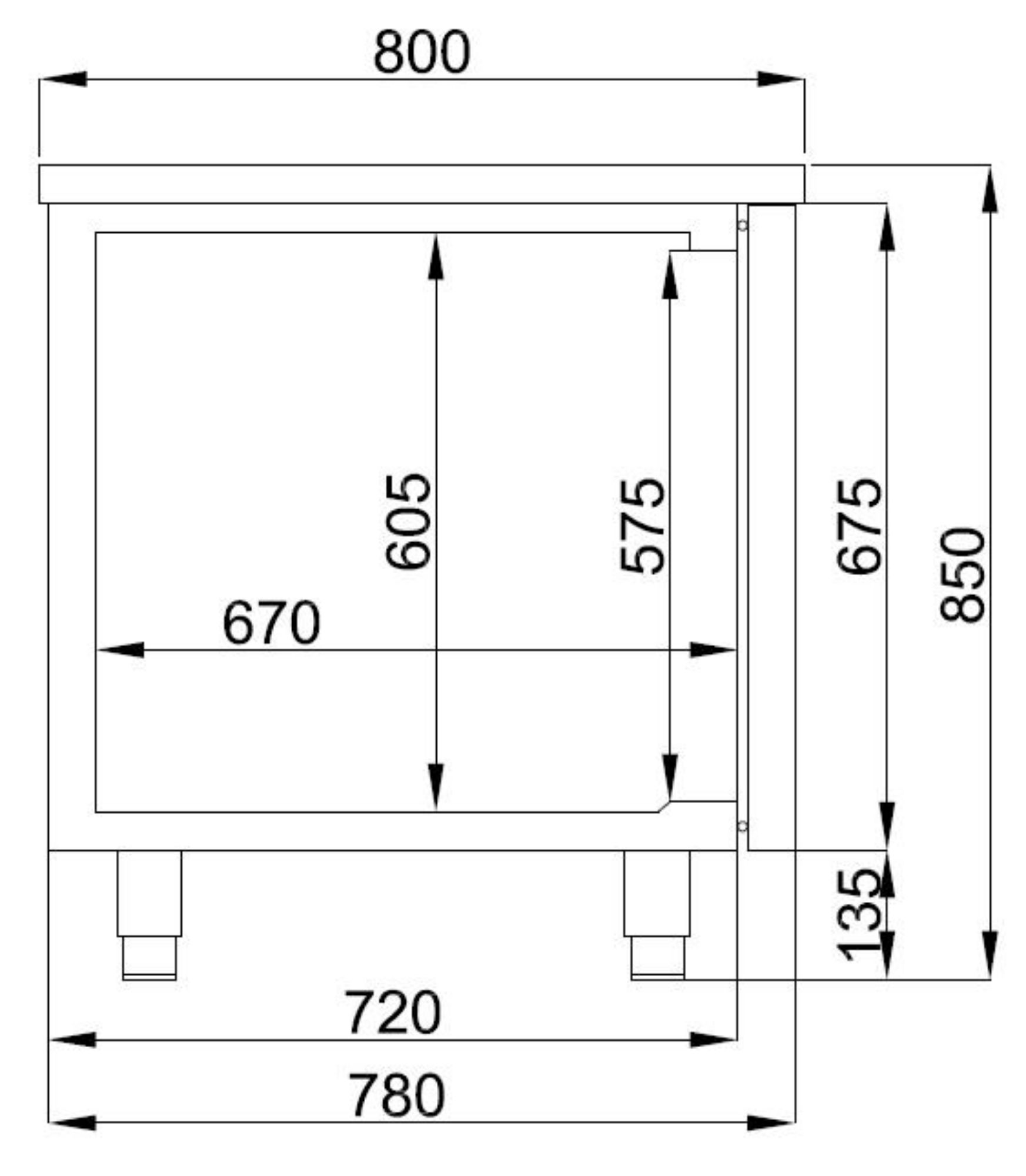 Picture of CombiSteel Pro Line Refrigerated Bakery Counter 3 Doors