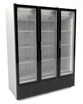 Picture of CombiSteel 3 Glass Doors White 9002 Display Refrigerator