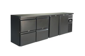 Picture of CombiSteel Barcooler Black 2 Doors and 2 Drawers