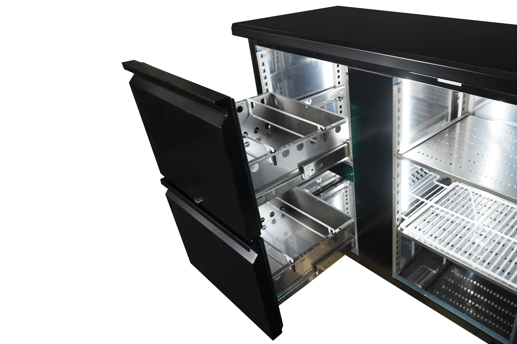Picture of CombiSteel Barcooler Black 3 Doors and 2 Drawer