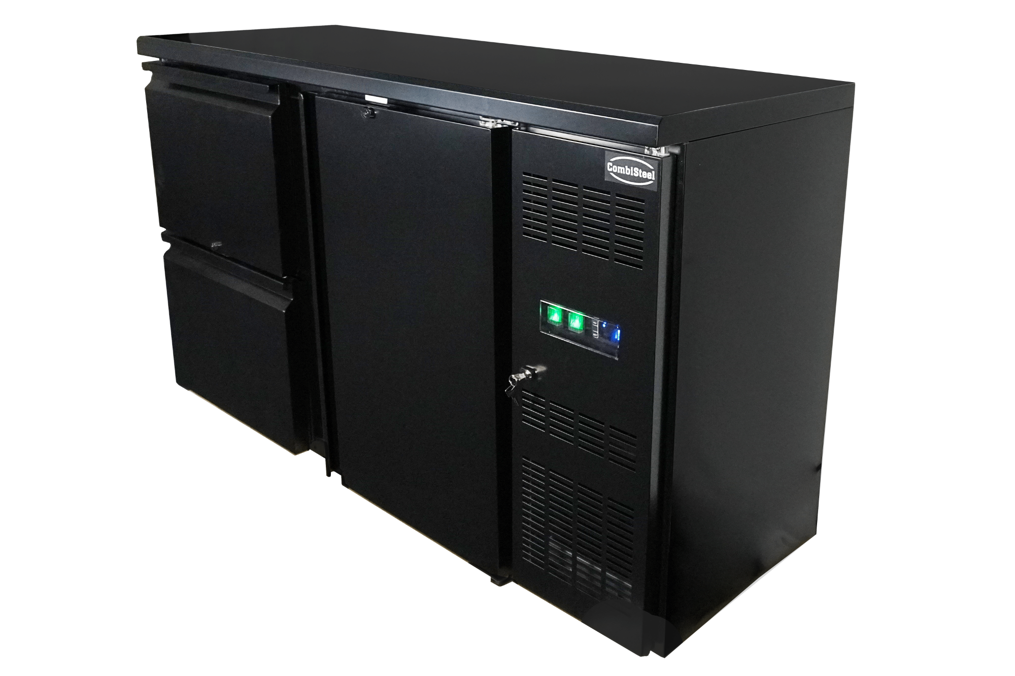 Picture of CombiSteel Standard Line Barcooler Single Door wit Two Drawers Black