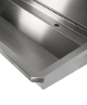 Picture of CombiSteel Stainless Steel Wash Basin 1 Tap 2400Mm Drain Plug And Splash Shield Included