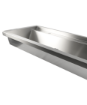 Picture of CombiSteel Stainless Steel Wash Basin 1 Tap 1200Mm Drain Plug And Splash Shield Included
