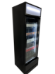 Picture of CombiSteel Black Single Glass Door Refrigerator 360Litre